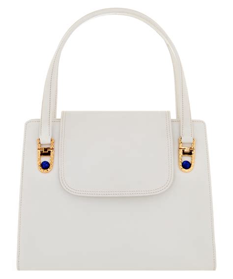 gucci satchel bucket bag white used|vintage Gucci satchel.